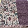 Lavender & Plum Ajrakh Saree