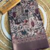 Lavender & Plum Ajrakh Saree