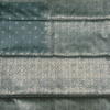 Ajrakh Silk In Teal Blue And Mustard Combo