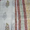 Floral Linen Saree in Soothing White & Pink