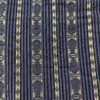 Khadi In Royal Blue With Cream Geometric Weaves