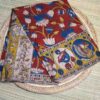 Rust Kalamkari Handloom Saree With Floral & Folk Art Motifs
