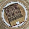 Beige And Rust Kalamkari Nakshi Border Saree