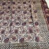 Beige And Rust Kalamkari Nakshi Border Saree