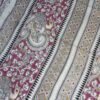 Ivory Kalamkari Handloom Saree With Floral Panels