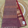 Rust Rose Handloom With Red Temple Border