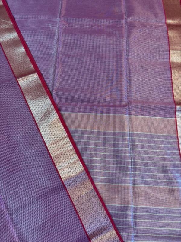 Rust Rose Handloom With Red Temple Border
