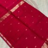 Classic Vermilion Red Star Booti Saree