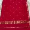 Classic Vermilion Red Star Booti Saree