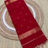 Classic Vermilion Red Star Booti Saree
