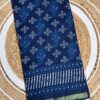 Indigo Printed Handloom Cotton Saree