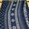 Indigo Printed Handloom Cotton Saree