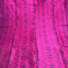 Dual Tone Tribal Print Saree In Fuchsia Pink & Aqua Green