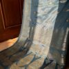 Banarasi Silk In Teal With Silver Motifs