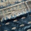 Banarasi Silk In Teal With Silver Motifs