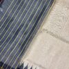 Off White Pure Tusser Saree With Ikat Border And Temple Design