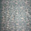 Teal Floral Jamdani Cotton Saree