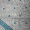 Teal Floral Jamdani Cotton Saree