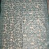 Teal Floral Jamdani Cotton Saree