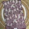 Mauve Floral Jamdani Cotton Saree